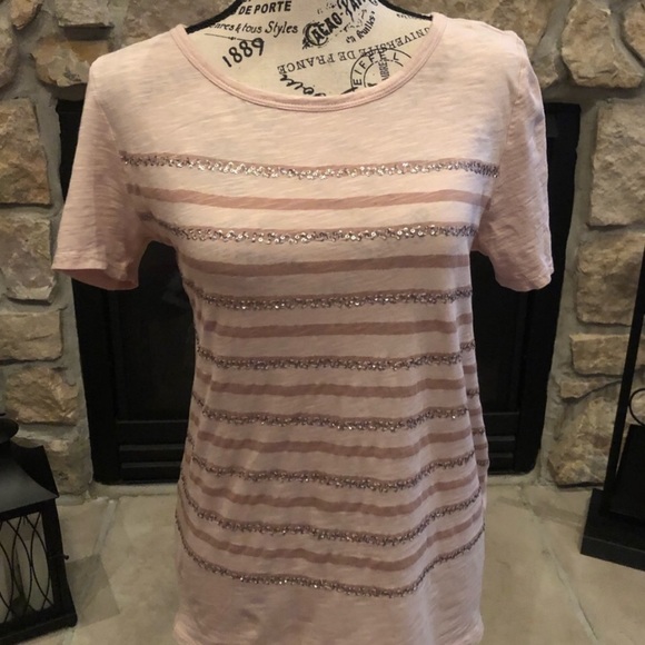 LOFT Tops - LOFT | Light Pink Soft Cotton Tee Medium